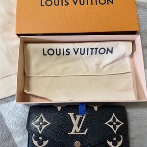 Louis Vuitton Bicolor Empreinte Sarah Wallet